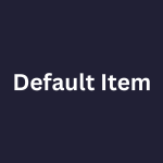 Default Item